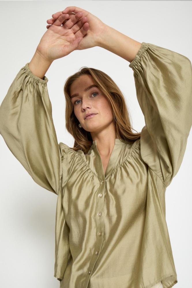 IDA SHIRT PC8358 0148 GRAY GREEN